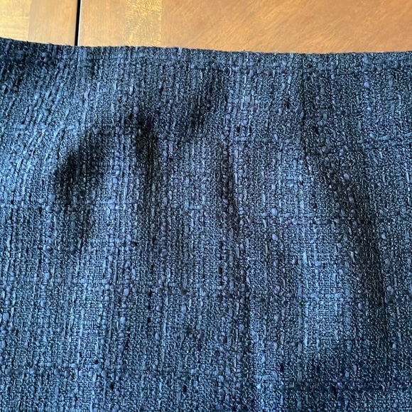 BNWT Loft Black Tweed Button Wrap Skirt size 4 fully lined - Picture 8 of 10